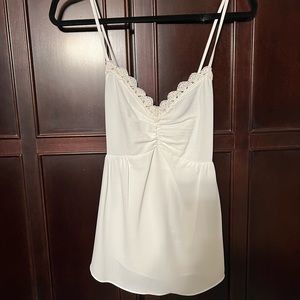 Naked Zebra Crochet Tank Top - Color White Size Small NWT